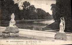 CPA Fontainebleau Vue sur le Caral 