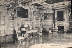CPA Palais de Fontainebleau Salon Louis XIII 
