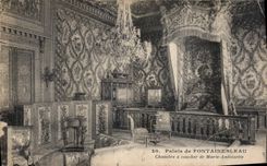 CPA Palais de Fontainebleau Chambre a coucher de Marie Antoinette 