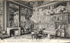 CPA Chateau de Fontainebleau Salon des Reines Meres 