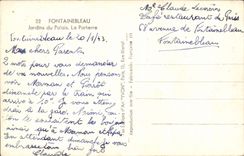 CPA Fontainebleau Jardin de Palais Le Parterre 