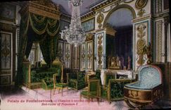CPA Palais de Fontainebleau Chambre a coucher de Napoleon 1er