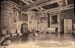 CPA Palais de Fontainebleau Salon Louis XIII 