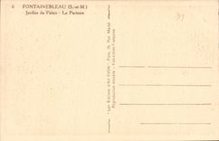 CPA Fontainebleau S et M Jardins du Palais le Parterre 