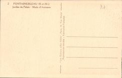 CPA Fontainebleau S et M Jardins du Palais Matin d'Automne 