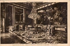 CPA Palais de Fontainebleau appartements du pape salon de Reception 