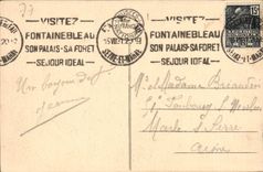 CPA Palais de Fontainebleau appartements du pape salon de Reception 