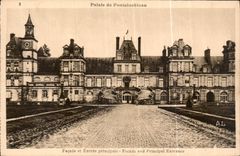 CPA Palais de Fontainebleau facade et entree principale 