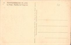 CPA Fontainebleau S et M le palais Pavillon de l'Empereur 