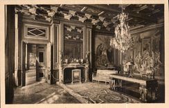 CPA La Douce France Palais de Fontainebleau Salon des Tapisseries 