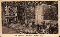 CPA Fontainebleau le Palais le Salon Francois 1er 