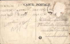 CPA Palais de Fontainebleau le Chateau et l'Etang des Carpes 