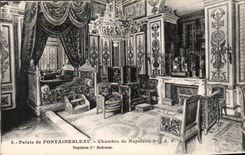CPA Palais de Fontainebleau Chambre de Napoleon I 