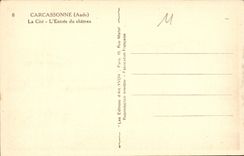 CPA Carcassonne Aude La Cite L'Entree du Chateau 