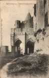 CPA Cite de Carcassonne Defenses du Chateau Cote Ouest 