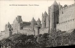 CPA La Cite de Carcassonne Tour de l'Eveque 