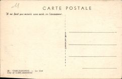 CPA Carcassonne La Cite 