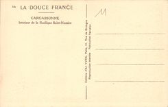 CPA La Douce France Carcassonne Interieur de la Basilique Saint Nazaire 