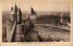 CPA Carcassonne Interieur des Remparts 