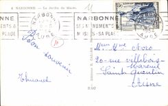 CPA Narbonne Le Jardin du Musee 