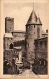 CPA Carcassonne la Tour Pinte et la Detense exterieure du Chateau 