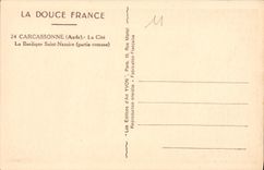 CPA La Douce France Carcassonne Aude la Cite la Basilique Saint Nazaire partie romane 