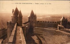CPA Cite de Carcassonne Theatre antique de la Cite 
