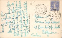 CPA Pyrenees Environs de Cauterets route de Pierrefitte contrefort du Cahaliros pic de Peyrenere 