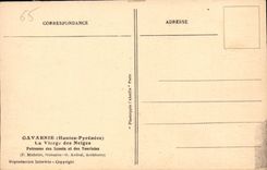 CPA Gavarnie Hautes Pyrenees la Vierge des Neiges 