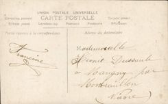 CPA Un baiser Enfant