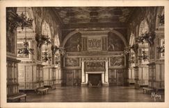 CPA Les Petits Tableaux de L'Ile de France Palais de Fontainebleau La Galerie Henri II ou Salle de B