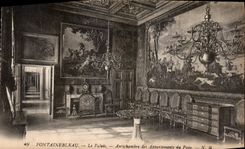 CPA Fontainebleau Le Palais Antichambre des Appartements du Pape 