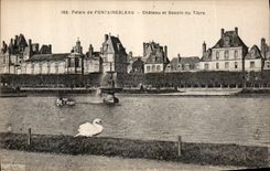 CPA Palais de Fontainebleau Chateau et Bassin du Tibre 