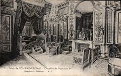 CPA Palais de Fontainebleau Chambre de Napoleon I 