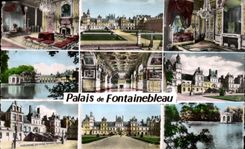 CPA Palais de Fontainebleau Fontainebleau et ses Merveilles Divers aspects du Chateau 