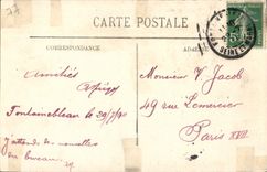 CPA Fontainebleau le palais salon de l'Abdication 