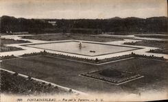 CPA Fontainebleau vue sur le Partrerre 