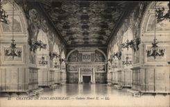 CPA Chateau de Fontainebleau Galerie Henri II 
