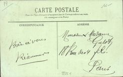 CPA Fontainebleau le Chateau la Cour des Adieux 