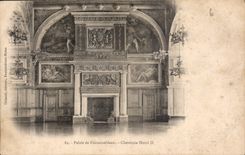 CPA Palais de Fontainebleau Cheminee Henri II 
