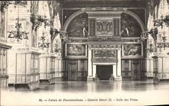 CPA Palais de Fontainebleau Galerie Henri II salle des Fetes 