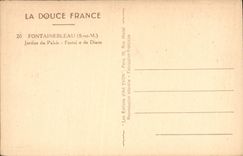 CPA Fontainebleau S et M Jardins du Palais 