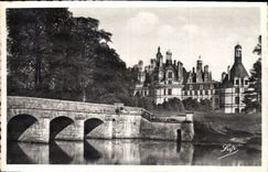 CPA Chambord L et C et le Pont du Cosson 