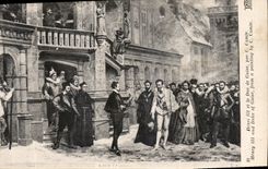 CPA Henri III et le Duc de Guise Par C Comte 
