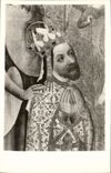 CPA Le Maitre tcheque Tableau Votif de Jan Ocko de Vlasim detail Charles IV apres 1370 Galerie Natio
