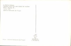 CPA Le Maitre tcheque Tableau Votif de Jan Ocko de Vlasim detail Charles IV apres 1370 Galerie Natio