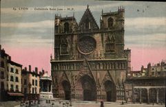 CPA Lyon Cathedrale Saint Jean 
