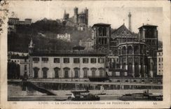 CPA Lyon la Cathedrale et le Coteau de Fourvriere 