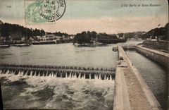 CPA L'Ile Barbe et Saint Rambert Lyon