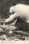 CPA Pendant la Tempete Phare